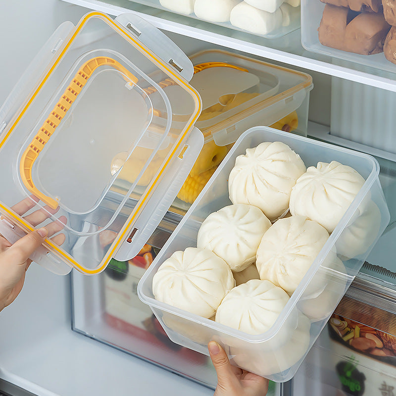 Breakfast steamed bread fresh-keeping box bread box refrigerator frozen storage box with lid sealed food grade food storage box