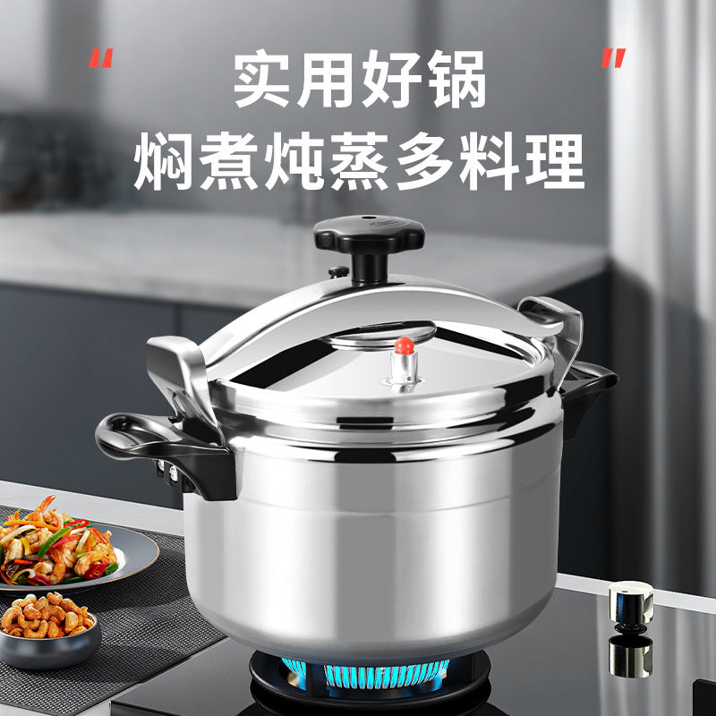 aluminum pressure cooker for home large-capacity soup pot multi-functional stew pot gas stove special explosion-proof pressure cooker