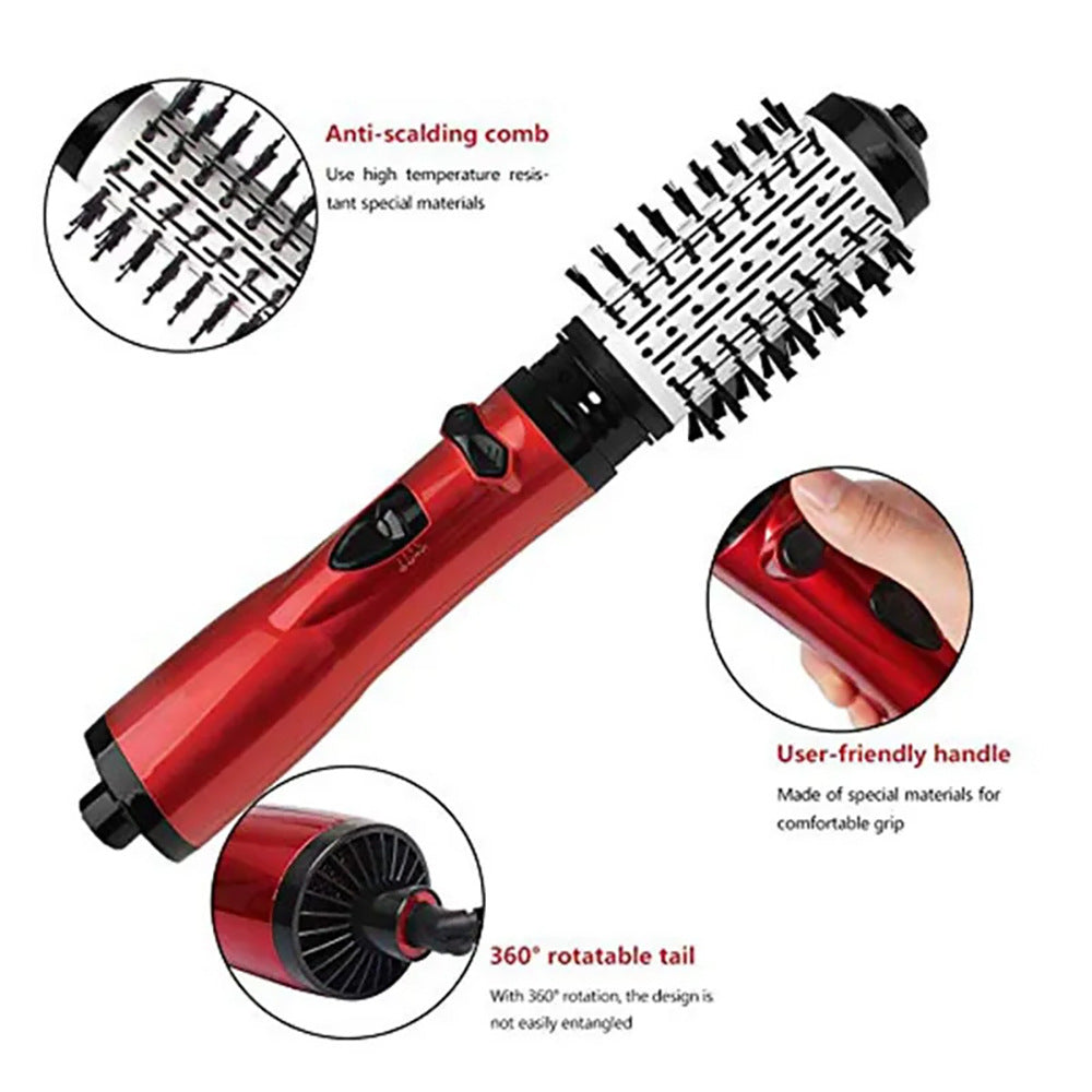 Cross-border new rotating automatic curling iron straight hair comb curly hair straight hair blowing three-in-one multi-functional hot air comb