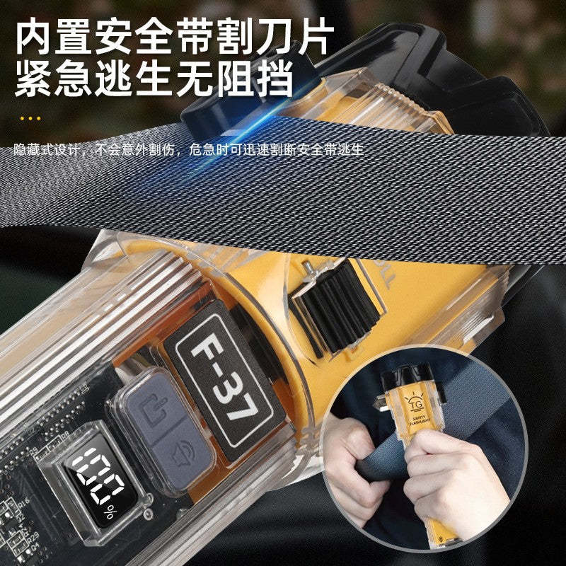 Cross-border new multi-functional outdoor strong light long-distance flashlight pulley zoom white laser ultra-bright high-power flashlight