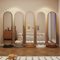 Full-length mirror, rotating mirror, dressing mirror, full-length floor mirror, movable, with coat rack, all-in-one clothes rack, fitting mirror