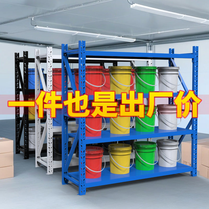 E-commerce Shelf Shelf Light Medium Heavy Duty Shelf Three-dimensional Warehouse Shelf Household Express Iron Shelf