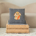 Carrot rabbit - deep grey [fleece lined & extra thick]