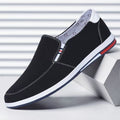 Men's youth korean style british fashion trendy men's shoes business shoes slip-on casual canvas shoes wholesale dropshipping