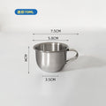 304 thickened stainless steel kids' sippy cup with handle and lid - perfect for office, home, school, kindergarten, milk, and water