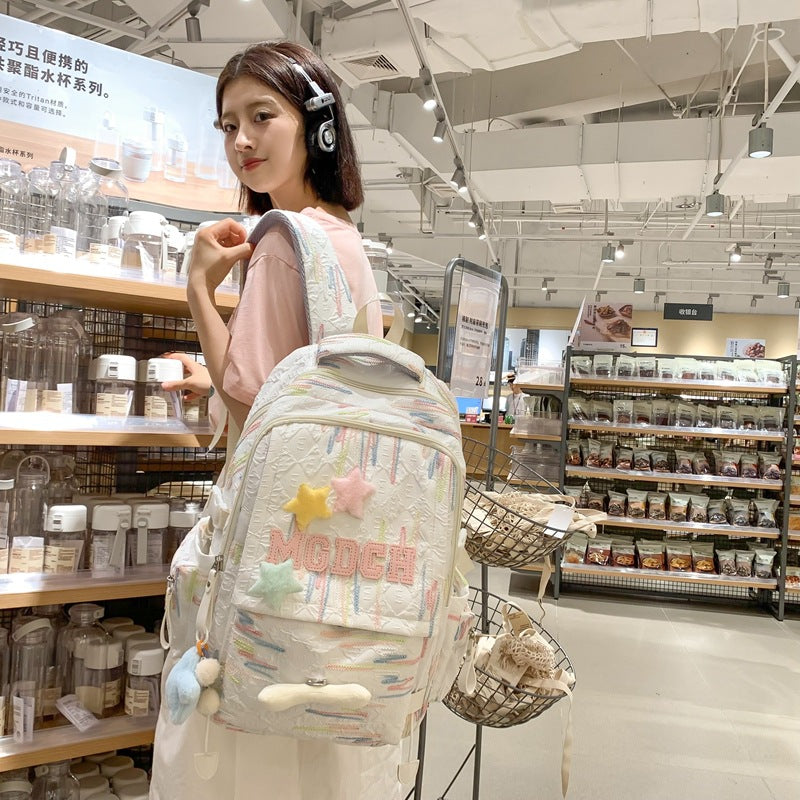 High value ins style cute student class bag female tutoring bag, large capacity junior high school student messenger bag shoulder bag