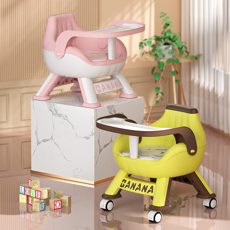 Baby dining chair kids stool baby chair for home small bench backrest seat low chair dining table chair