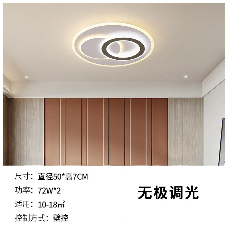 LED ceiling light modern simple living room lighting 2025 new atmospheric rectangular bedroom light package ultra-thin