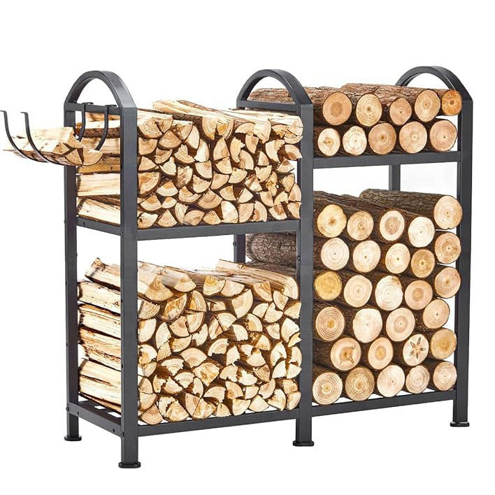 Source Factory Firewood Rack Fireplace Tools Firewood Stacking Storage Rack Finishing and Placing Storage Rack