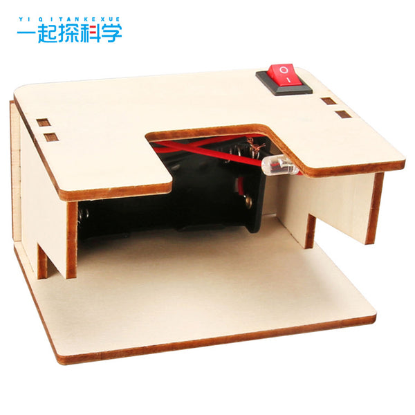 DIY self-made money detector model, research science experiment material package technology, primary school students small production creative invention