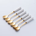 White gold spoon