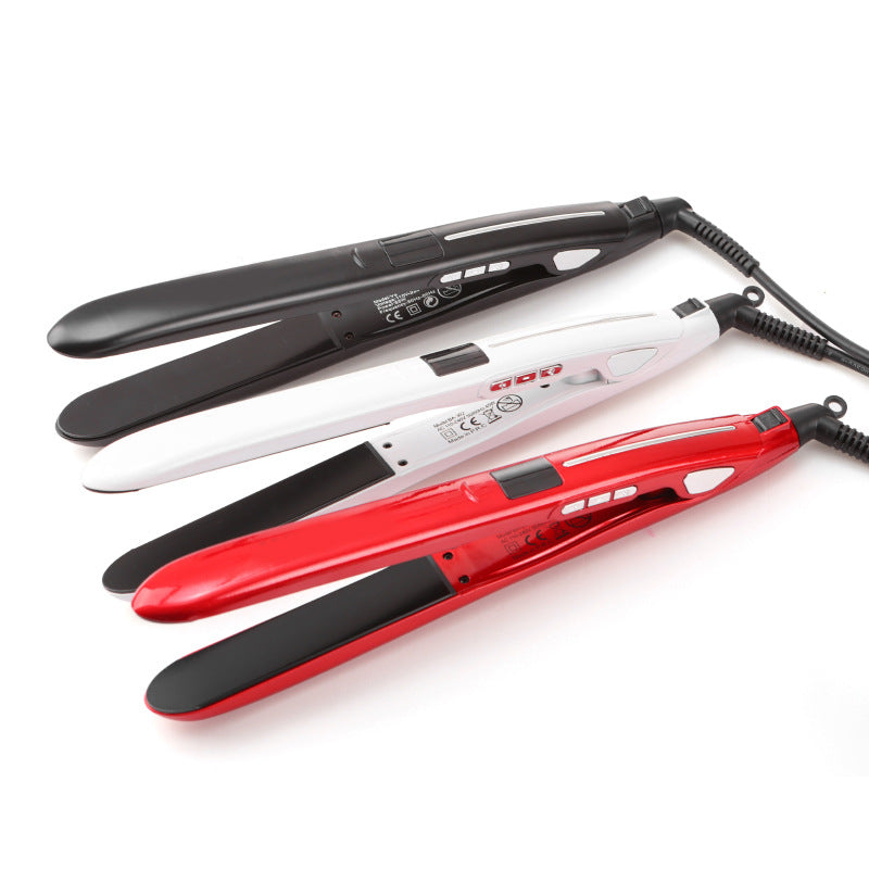 Hair straightener splint lazy digital display hair clip straight and curly dual-purpose hair straightener hair salon special curling iron perm iron