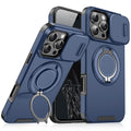 Suitable for apple 17 mobile phone case, lingke 360 magnetic holder, push window lens cover, anti-fall protective cover for iphone16