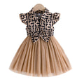 exclusive: girls' summer plaid fashion dress with flutter sleeves - dropshipping available