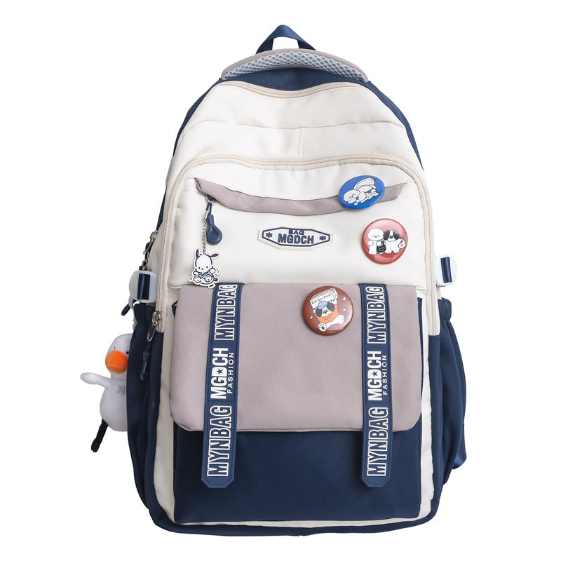 School bag female college student Korean version high school travel backpack male junior high school student ins Japanese large-capacity computer backpack