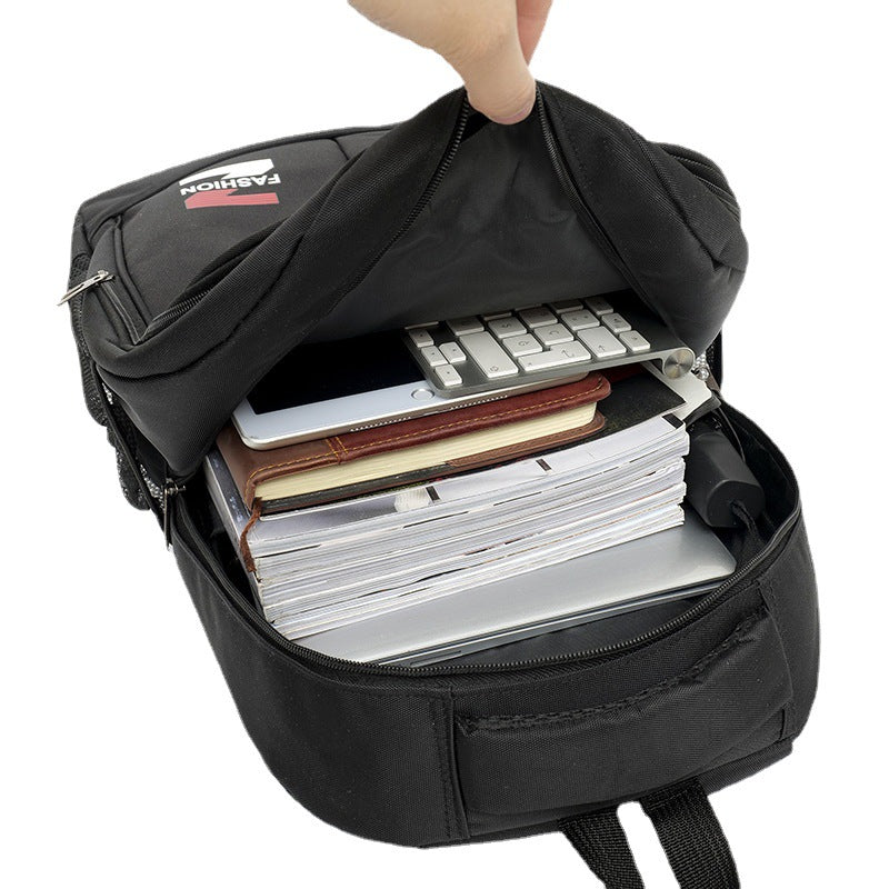 Business Commuter Multi-partition Computer Backpack Simple Fashion Backpack Wholesale School Bag Middle School Student ins High Quality