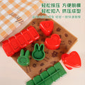 diy creative sushi rice ball molds - kids' rice molds, cartoon-shaped kitchen baking, home use bento molds