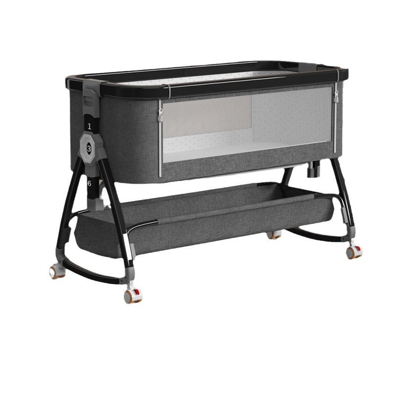 Aluminum alloy baby crib - portable, foldable, multi-functional bassinet - newborn splice bed