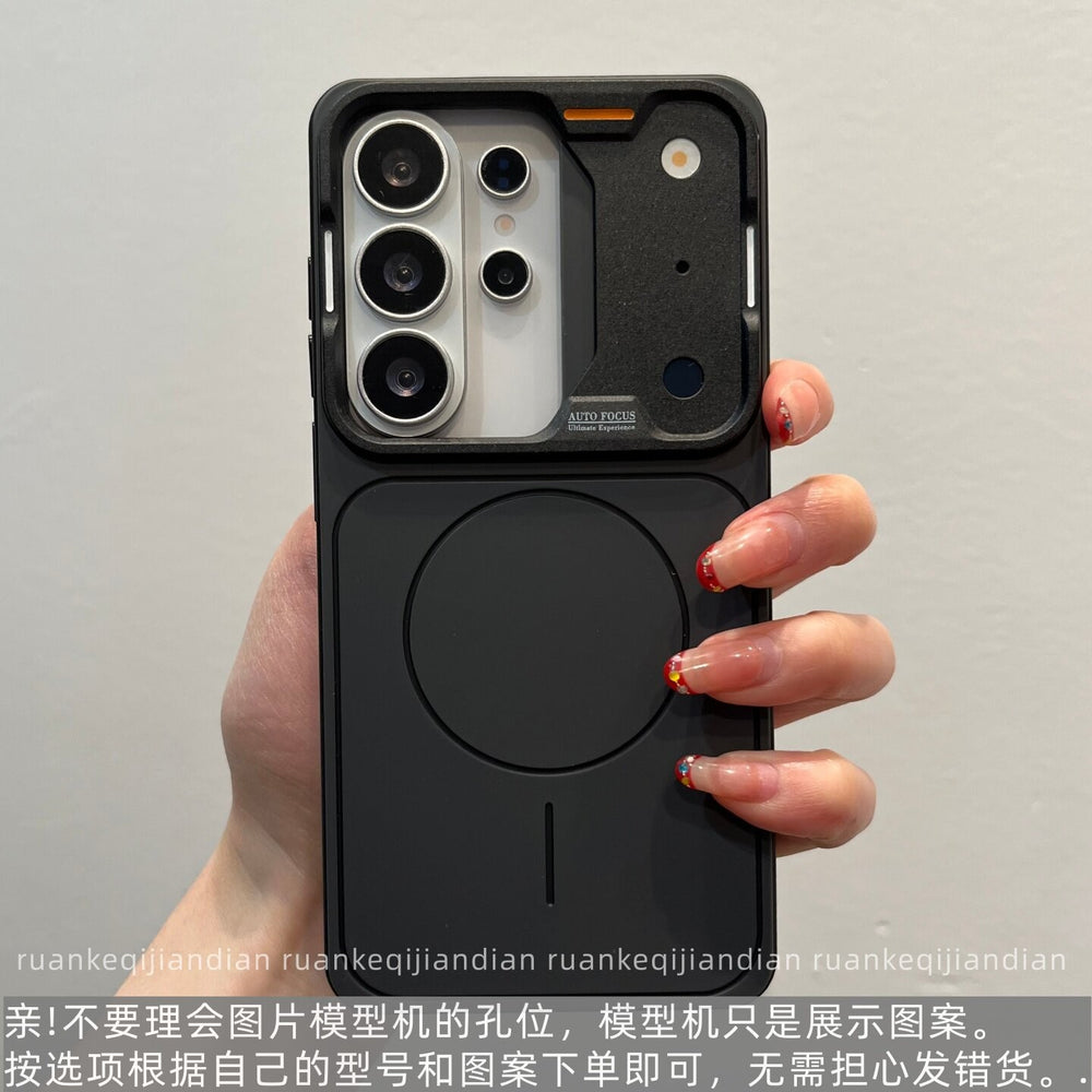 Suitable for samsung s26ultra frosted magnetic phone case that instantly transforms into 17 high-end s25 skin-feel anti-fall protective case