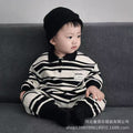 Baby boy romper - new spring/autumn collection - infant clothing - autumn polo collar - long sleeve outfit for infants and toddlers