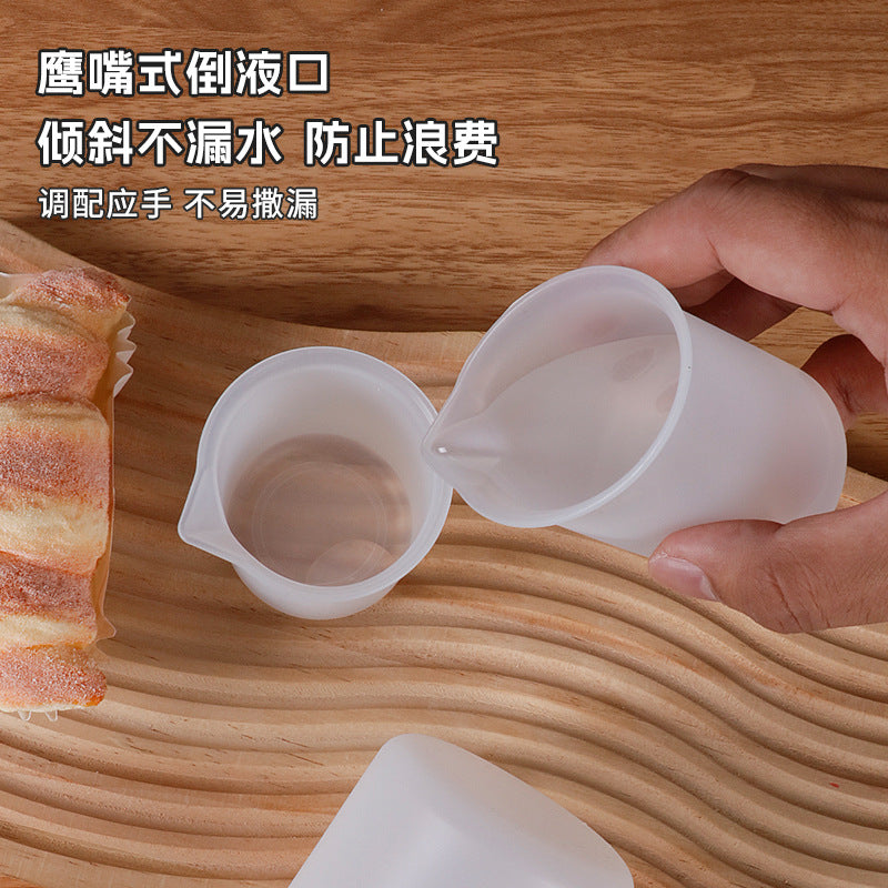 Food grade silicone measuring cup with graduated cup heat insulation and high temperature resistance 100ml 250ml liquid measuring cup cross-border hot sale