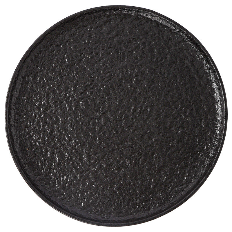 Rock pattern artistic conception cold dish plate creative classy sense hotel restaurant asymmetrical plate private dish ceramic tableware