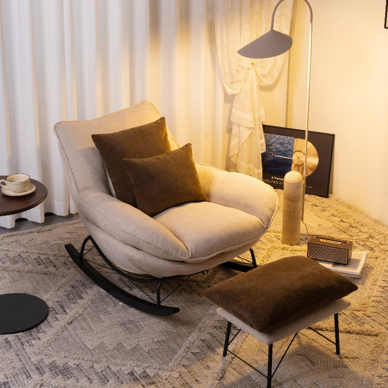 Used light luxury rocking chair lazy sofa balcony lounge chair adult sleeping home leisure chair