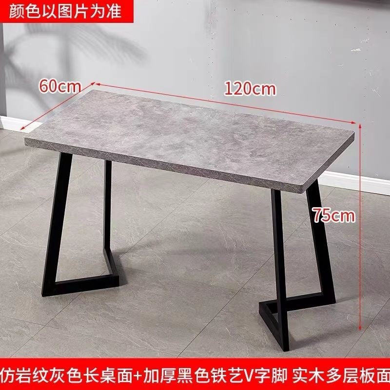 Commercial fast food table and chair set combination - restaurant, diner, snack bar, bbq, catering table, bubble tea shop rectangular table