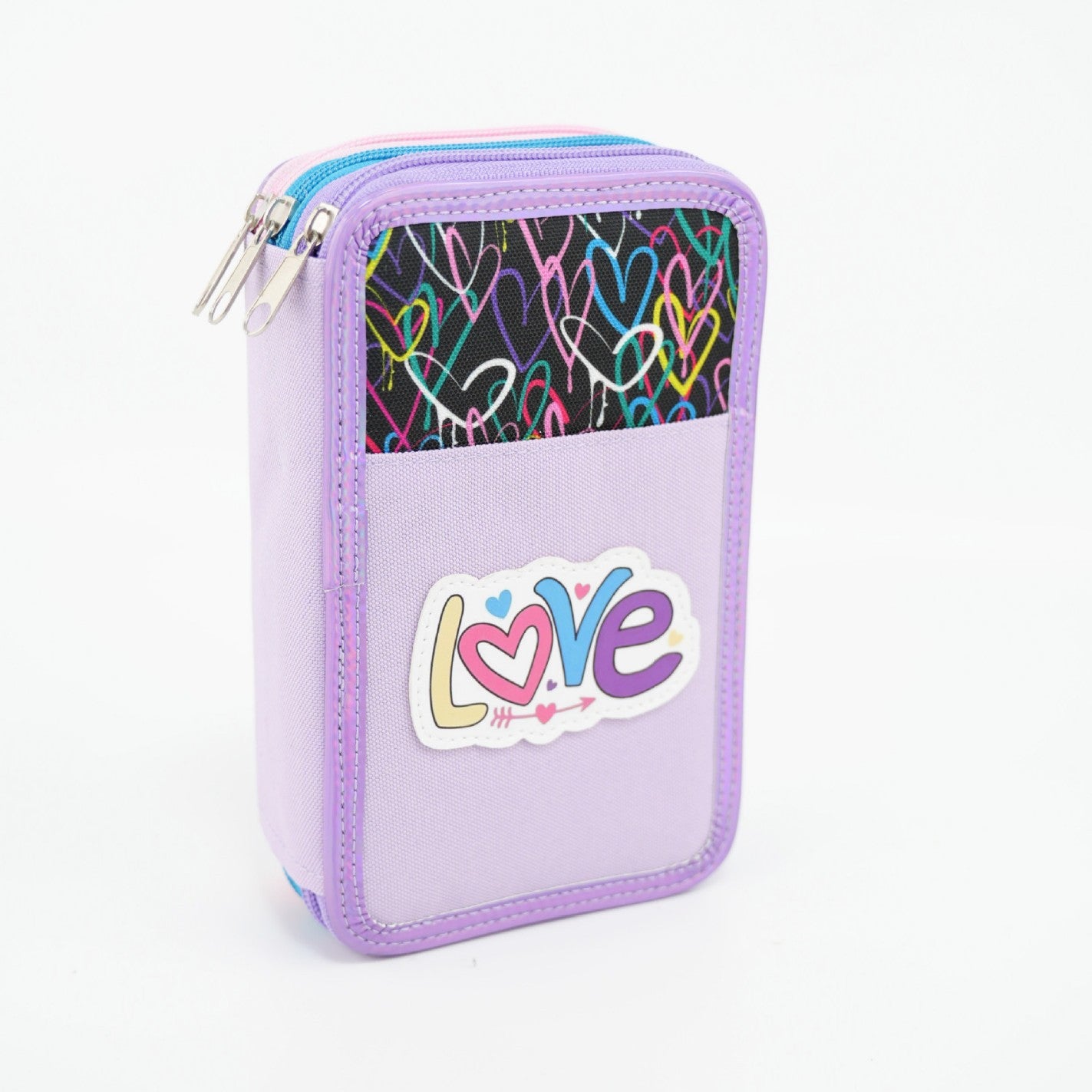 Art student stationery box 52 colors folding large capacity color pencil storage bag, primary school student storage art pencil bag