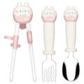 Children's chopsticks - tiger mouth training chopsticks for 3-6 year olds - baby auxiliary tableware fork & spoon set - learning to eat practice - specifically for toddlers