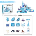 Ice and snow world puzzle magnetic building blocks 44pcs