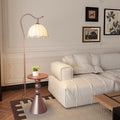 Living room floor lamp, high-end light luxury style shelf next to the sofa, american retro bedroom bedside counter lamp all in one