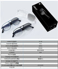 Wireless ai translation glasses: multifunctional, cutting-edge tech for calls, music, and smart features. real-time simultaneous interpretation in 144 languages