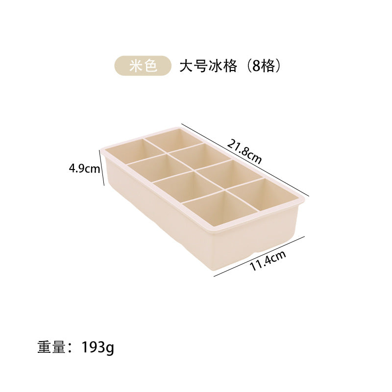 hot-selling ice cube mold, easy to demould, food-grade silicone ice tray, ice-making mold, whiskey large ice cube mold