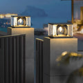 Solar powered fence post lights - outdoor pillar lights for yard, garden, courtyard, villa gate pillars - waterproof outdoor lighting