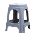Extra thick matte plastic stool for home use, adult thickened dining table stool, large seat, bbq stall high stool for commercial use