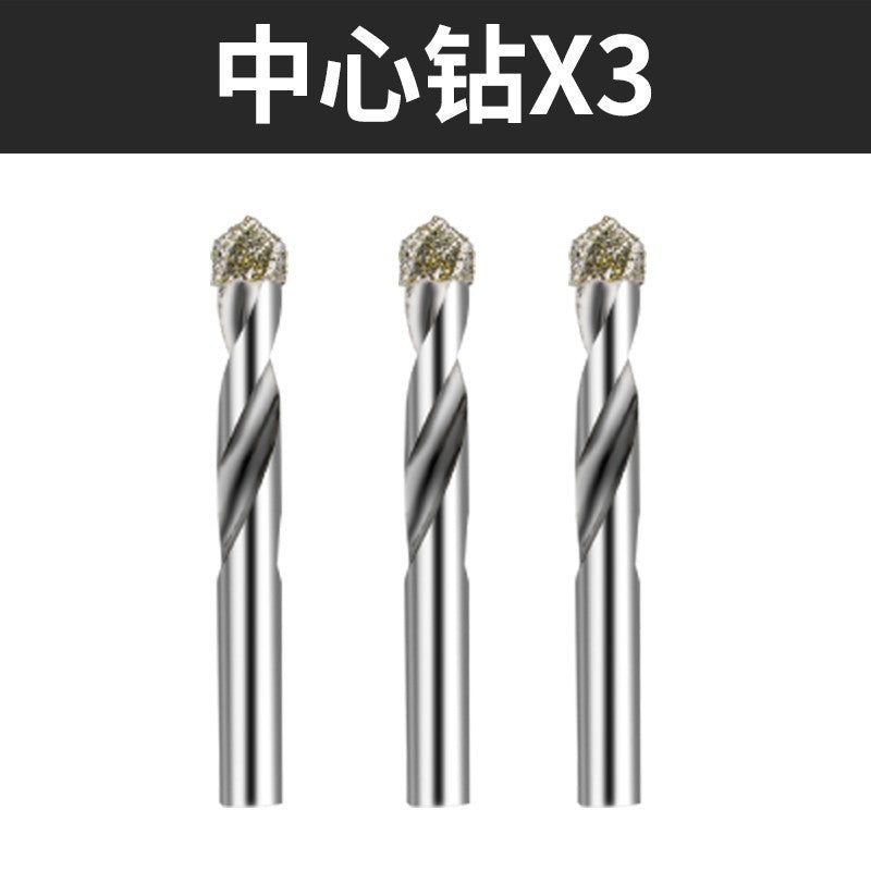Marble drilling with fixed slot drill bit tile glass hole opener et board silicocalcium acid board drilling stone