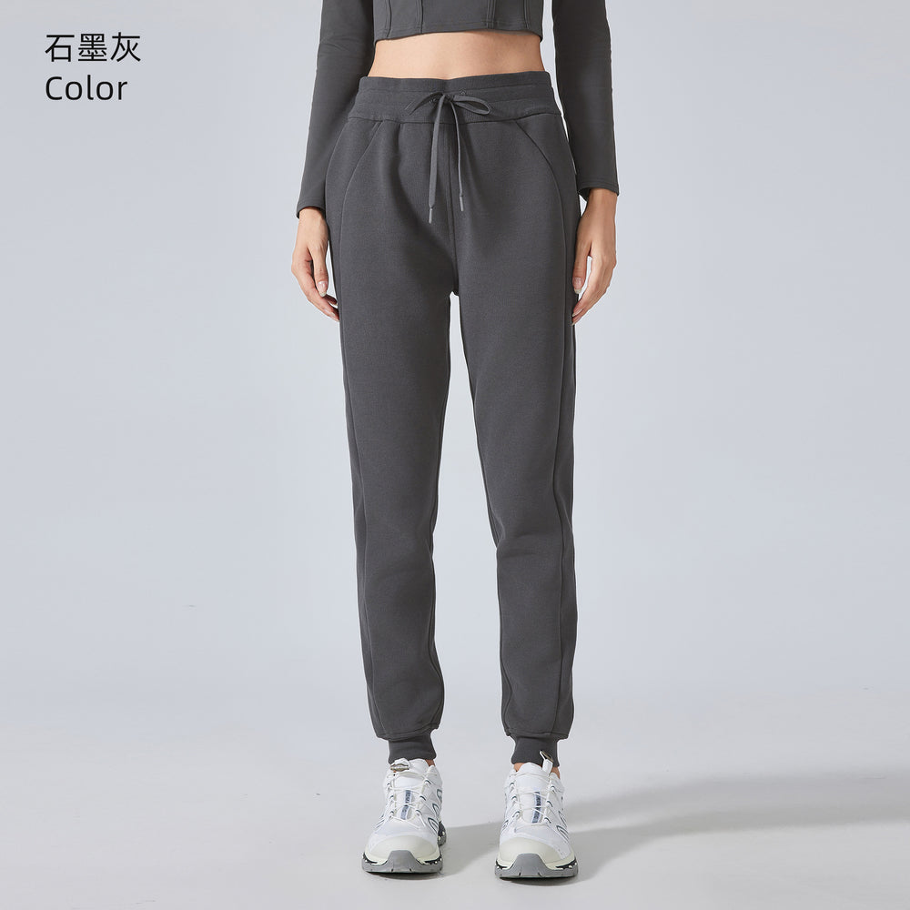 Women's high-waisted, loose-fit joggers - versatile activewear for fall/winter: perfect for outdoor fitness, yoga, and casual wear (daw153)