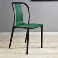 Scandinaviancasual plastic dining chair popular back chair thickened stackable for home restaurant hotel milk tea shop chair