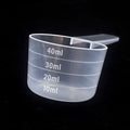 40ml facial mask spoon, clear plastic measuring spoon for feed, fertilizer, pesticide, laundry detergent powder, holds 40 grams of water