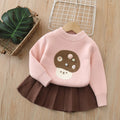 Kids' base layer sweater  autumn new arrivals: cute girls' outfit, girls' crew neck sweater, thickened set
