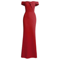 winter new arrival: women's v-neck off-the-shoulder hostess dress, long maxi dress - african style,  dropshipping available