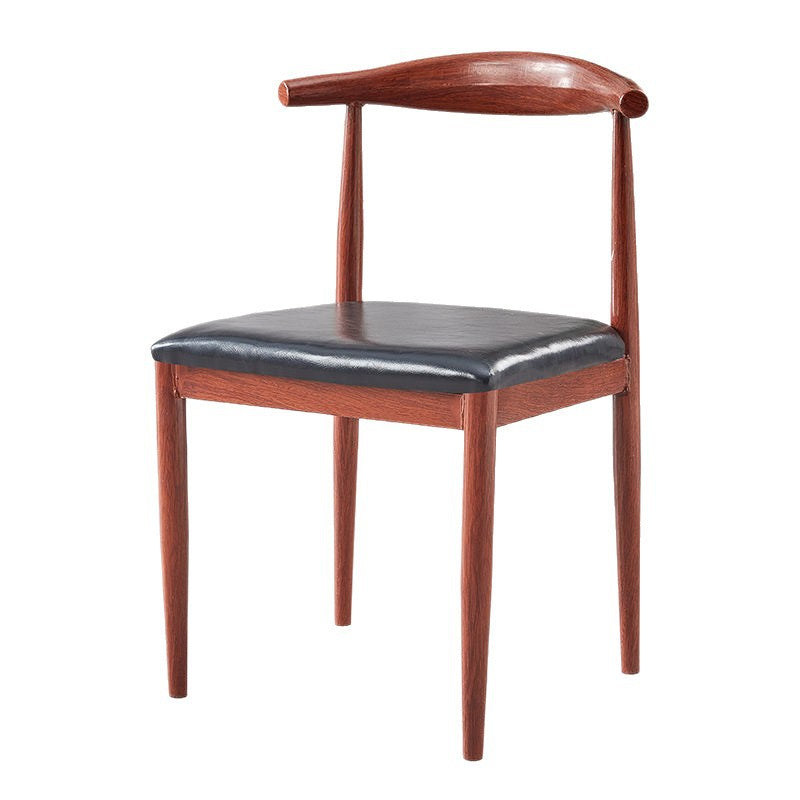 For homenordic desk chair modern casual restaurant chair iron horn chair dining table chair backrest stool