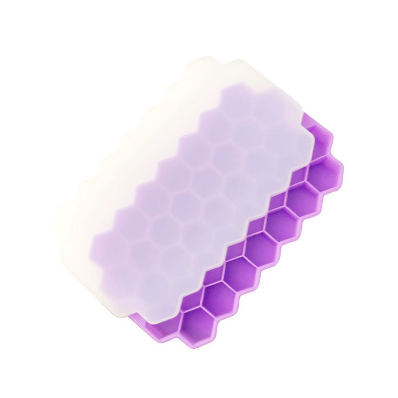 Silicone ice cube tray mold - easy release, quick freezing, fast ice dispensing - home use ice making mold - honeycomb ice cube tray - cross-border hot seller