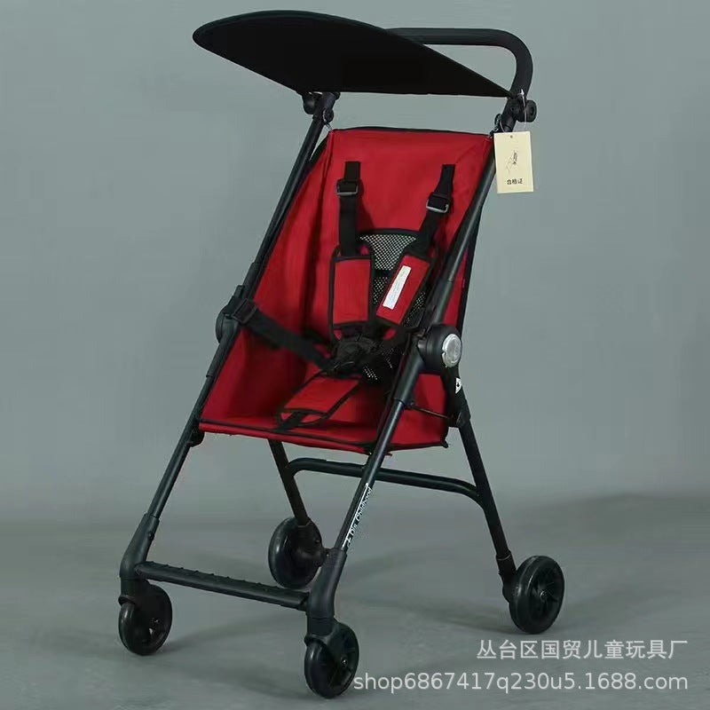 Pocket car Lightweight foldable four-wheeled trolley Station wagon Baby walking artifact Baby stroller