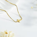 Bestselling new arrivals: 18k gold-plated cross pendant necklace for women - minimalist chic, perfect for everyday wear