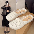 New platform retro woven roman holiday sandals & slippers - closed toe, outdoor wear, summer birkenstock style