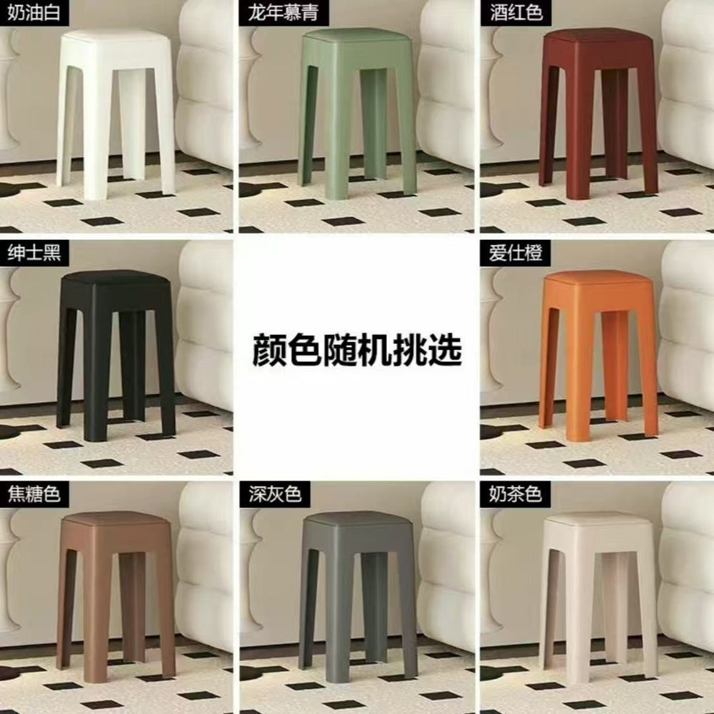 Comfortable restaurant soft-padded plastic stool, bench, fast food restaurant long-seat soft stool, new home use thickened plastic stool