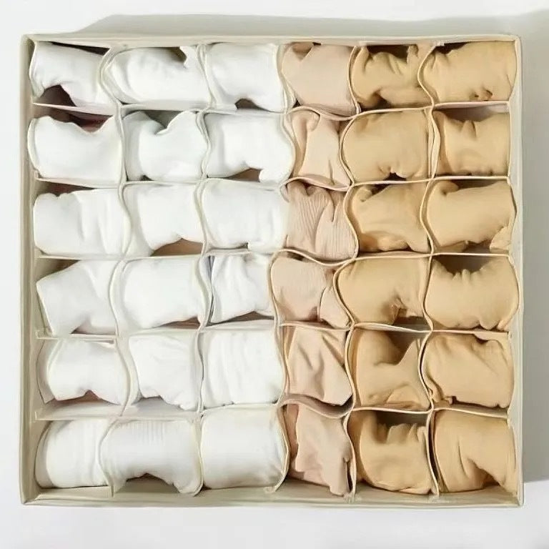 Cationic Storage Household Three-piece Foldable Organizing Box Underwear Panties Socks Clothing Storage Box