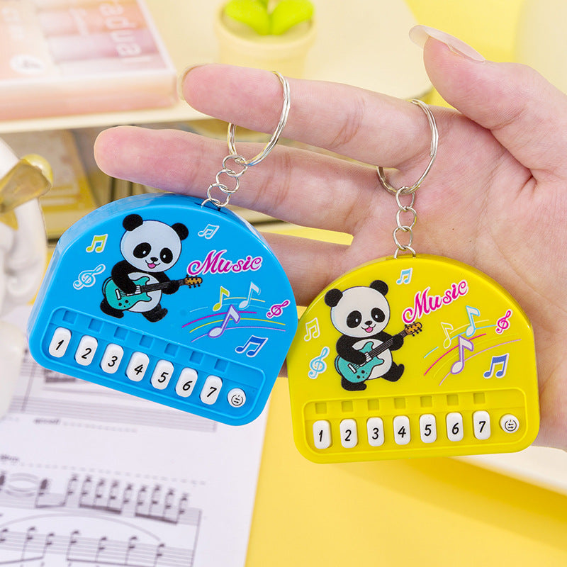 Mini pocket piano kids electronic keyboard - playable, light-up, creative, high-value keychain charm toy